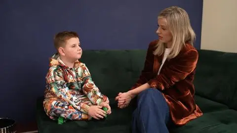 Błażej i dziennikarka Uwagi! Daria Górka