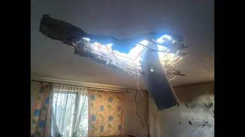 W ich dom uderzył dron. "Gdybym nie wstała wcześniej, byłabym pod gruzami"
