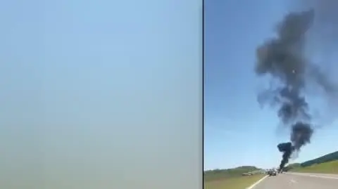 Jej elektryk spłonął w garażu