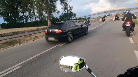 Wjechał w kolumnę motocyklistów