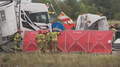 Karambol na autostradzie A1