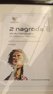 Nagroda dla Rut Kurkiewicz na Festiwalu Wrażliwym 2024