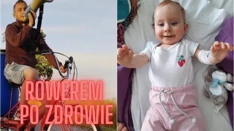 Rowerem po zdrowie. Ojciec Zosi z SMA jedzie rowerem dla dzieci z SMA