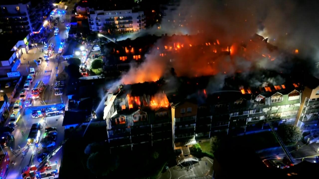 Gigantyczny pożar w Ząbkach pod Warszawą
